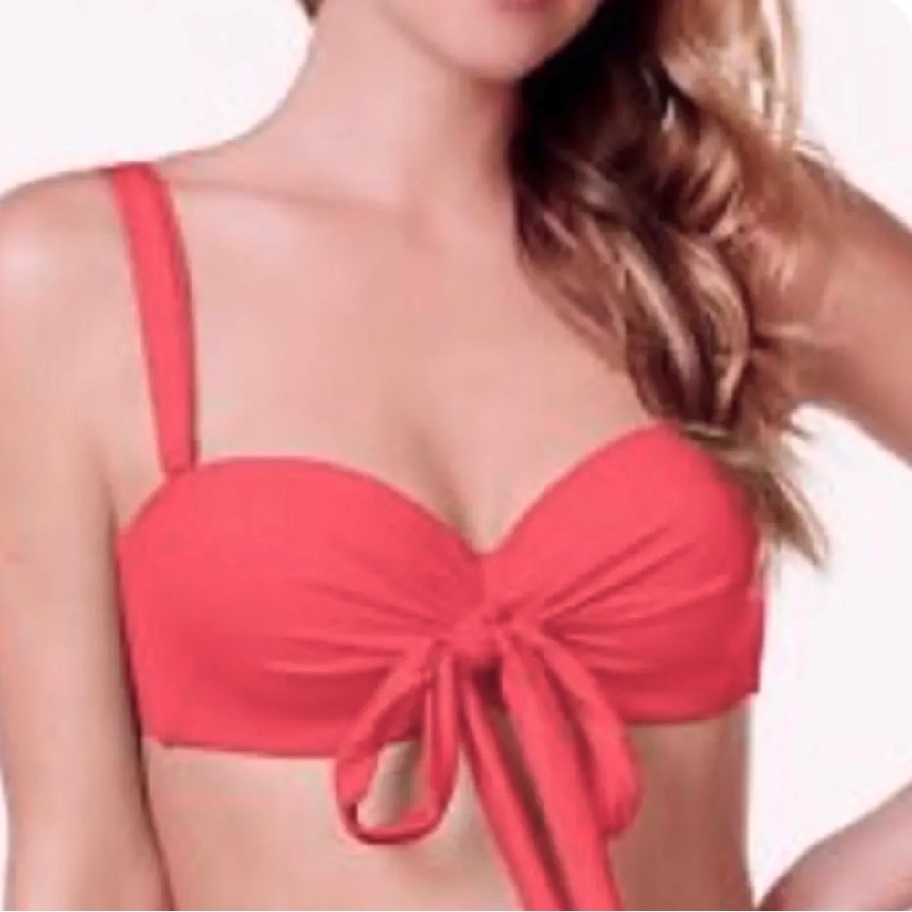 Coco Reef Convertible Star Bra coral bikini top, bra size 36/38C NWT